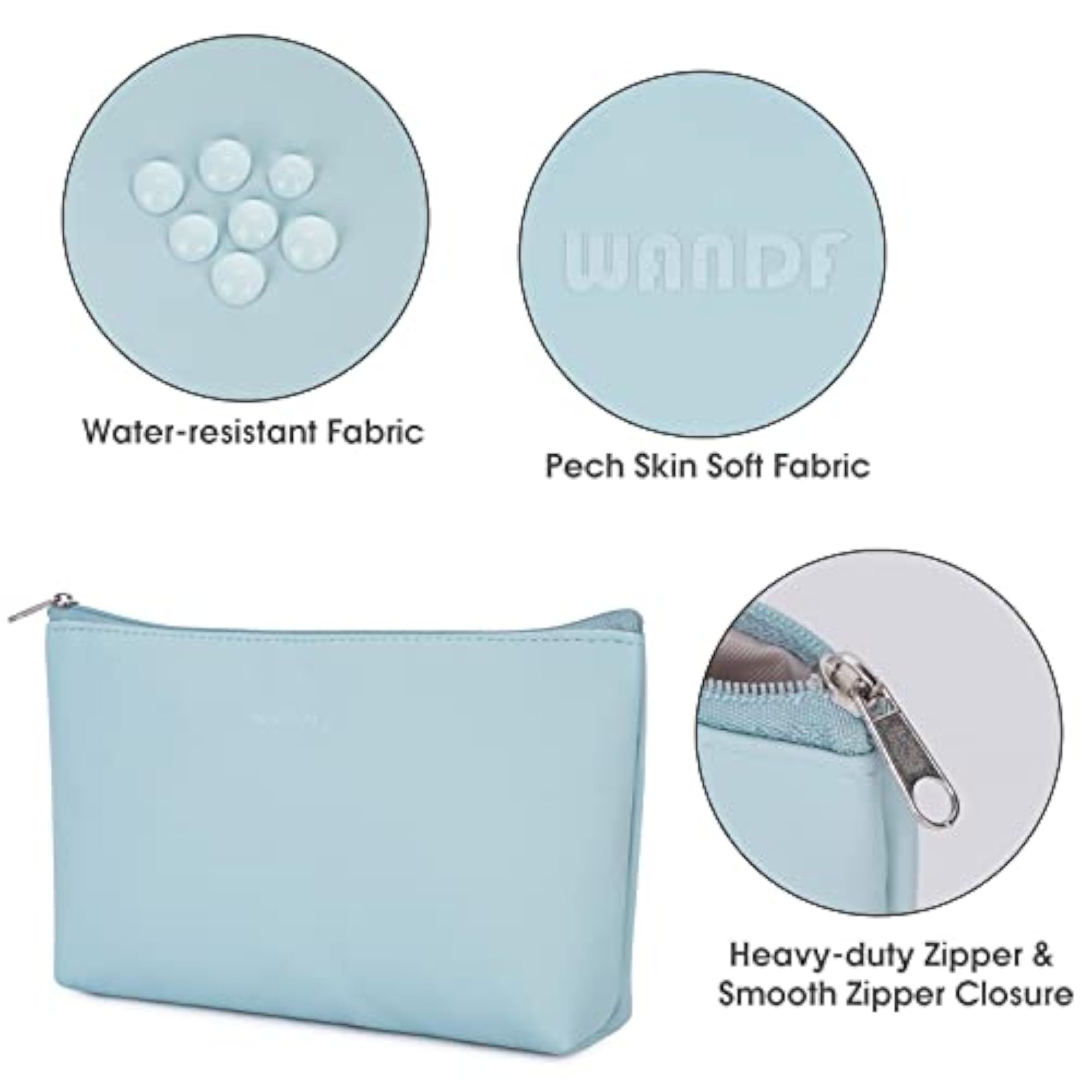 Mini Makeup Organizer Pouch for Purse, Water Resistant